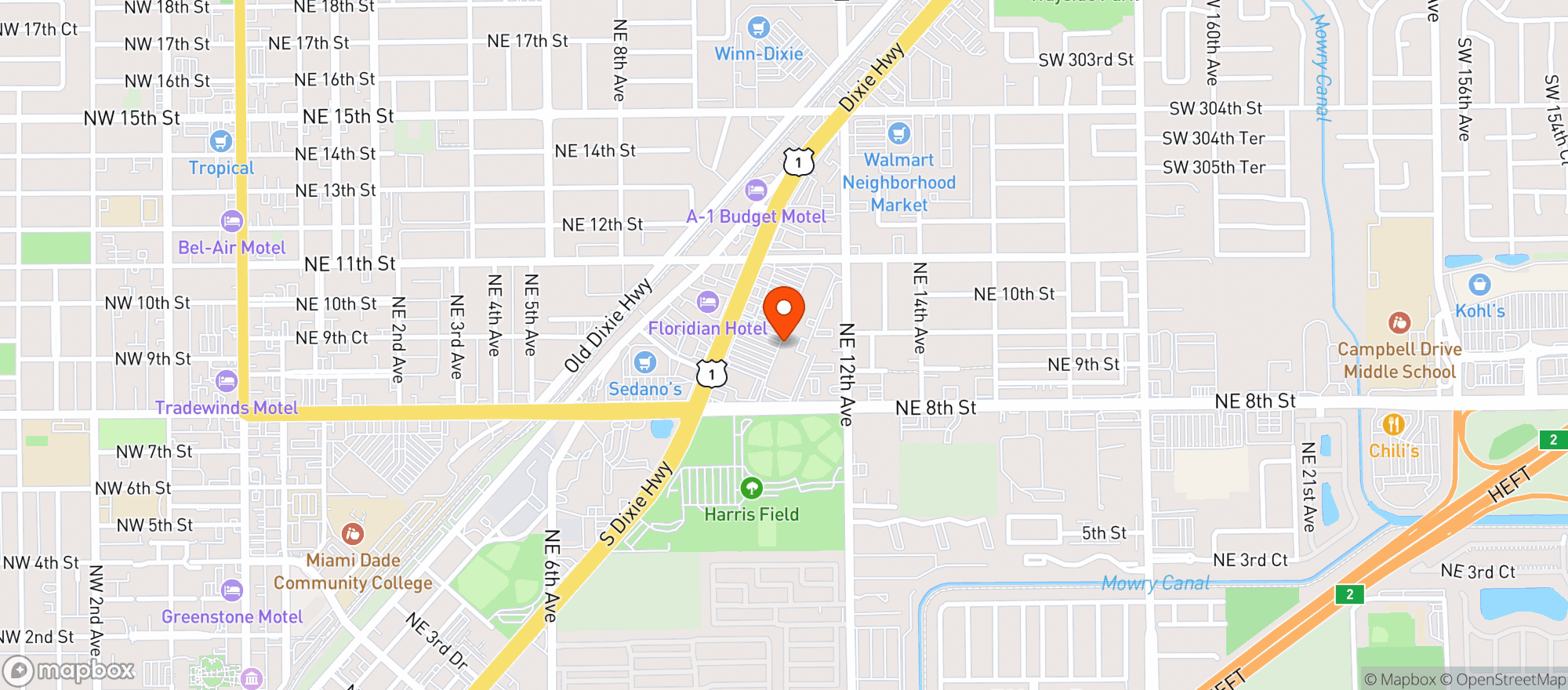 Map showing Gnc