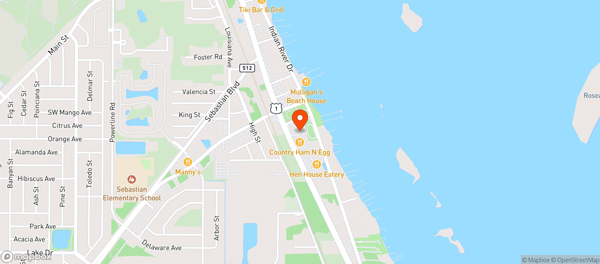 Map showing Cc'S Place
