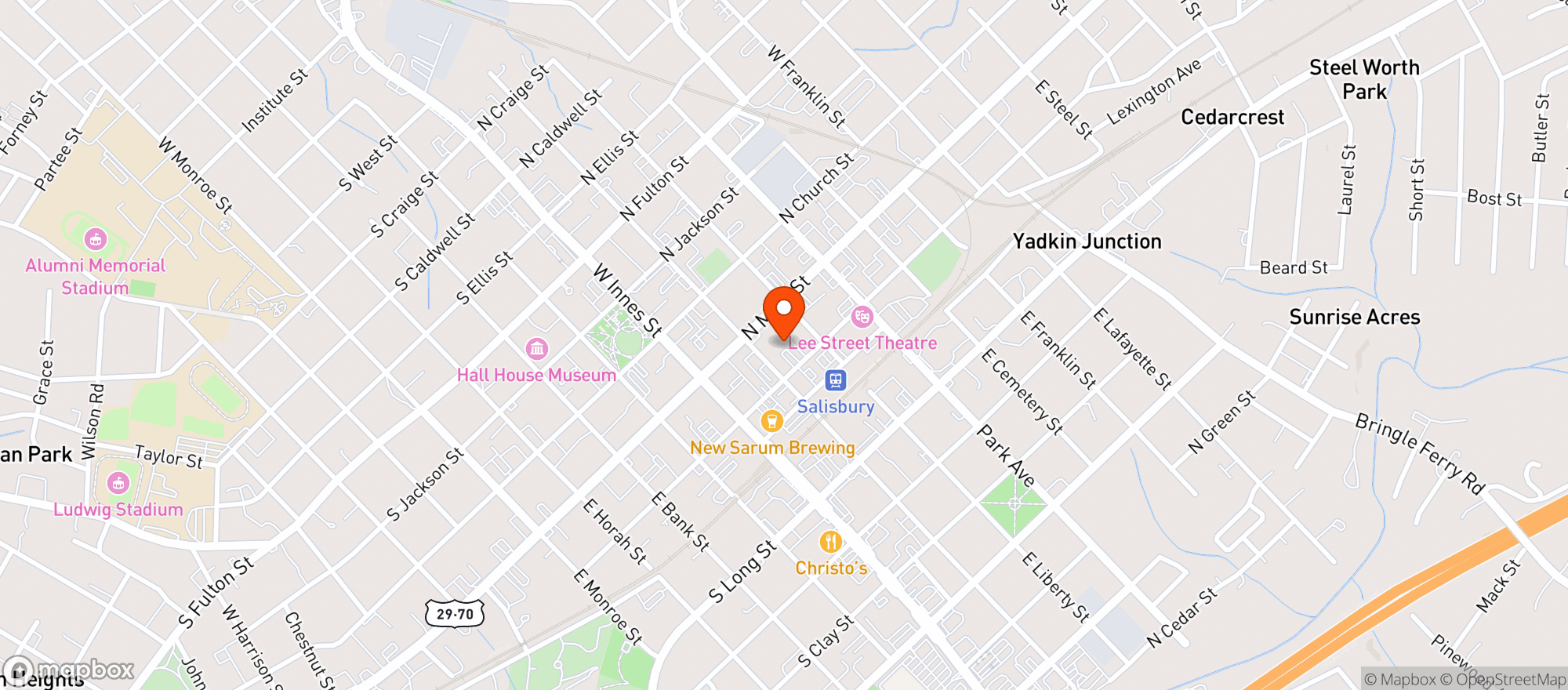 Map showing White Rabbit Cocktail Parlour