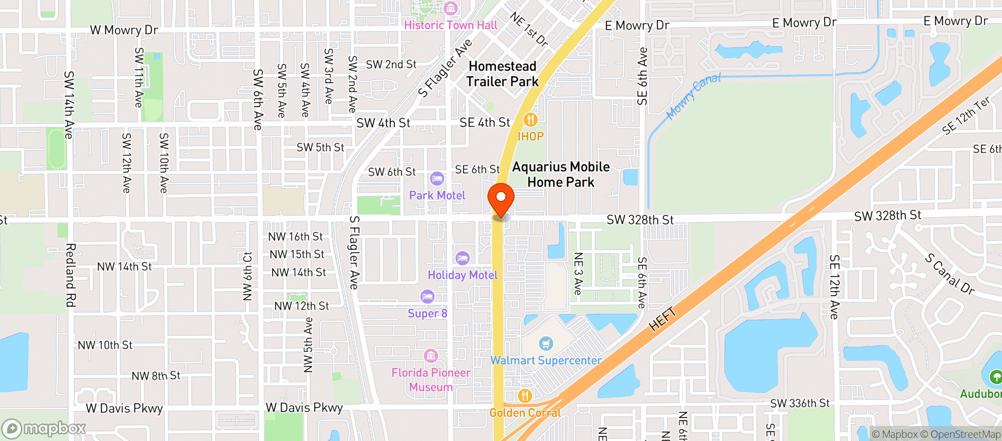 Map showing Walmart Neighborhood Ma #3183