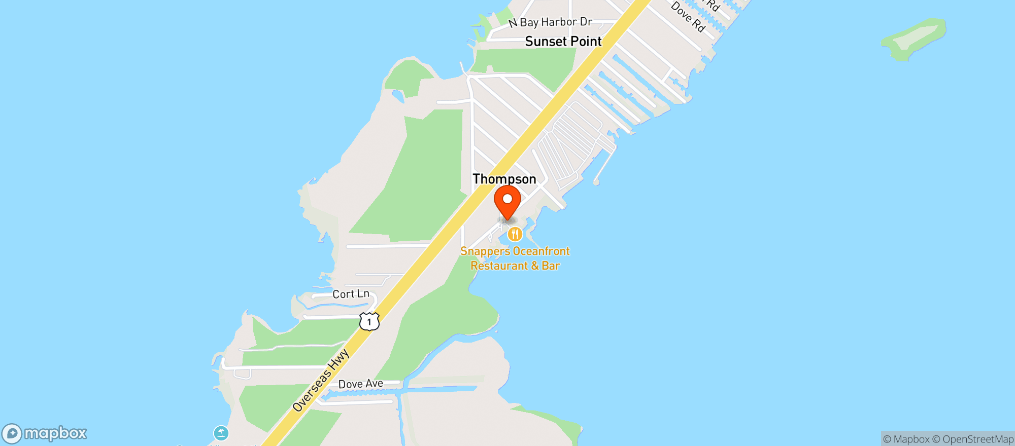 Map showing Snappers
