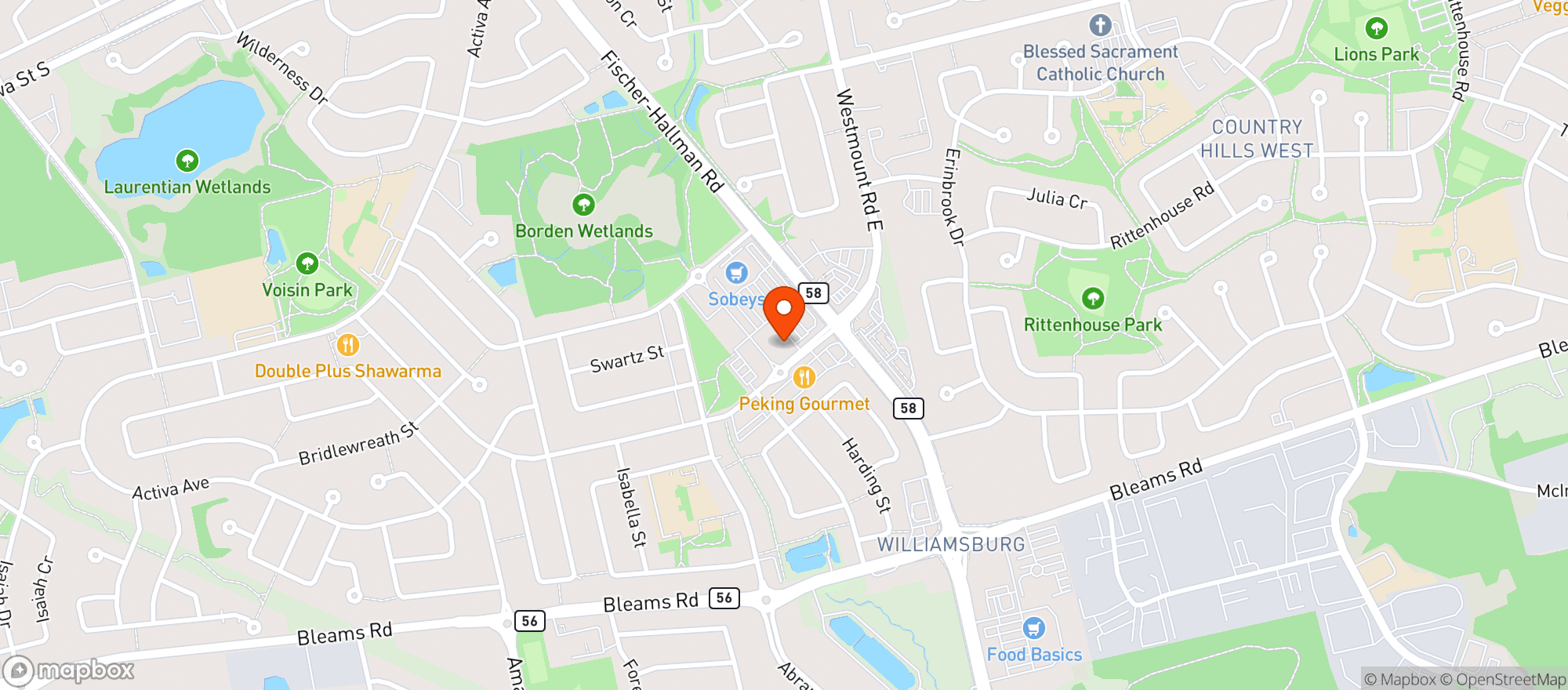 Map showing Sobeys 852