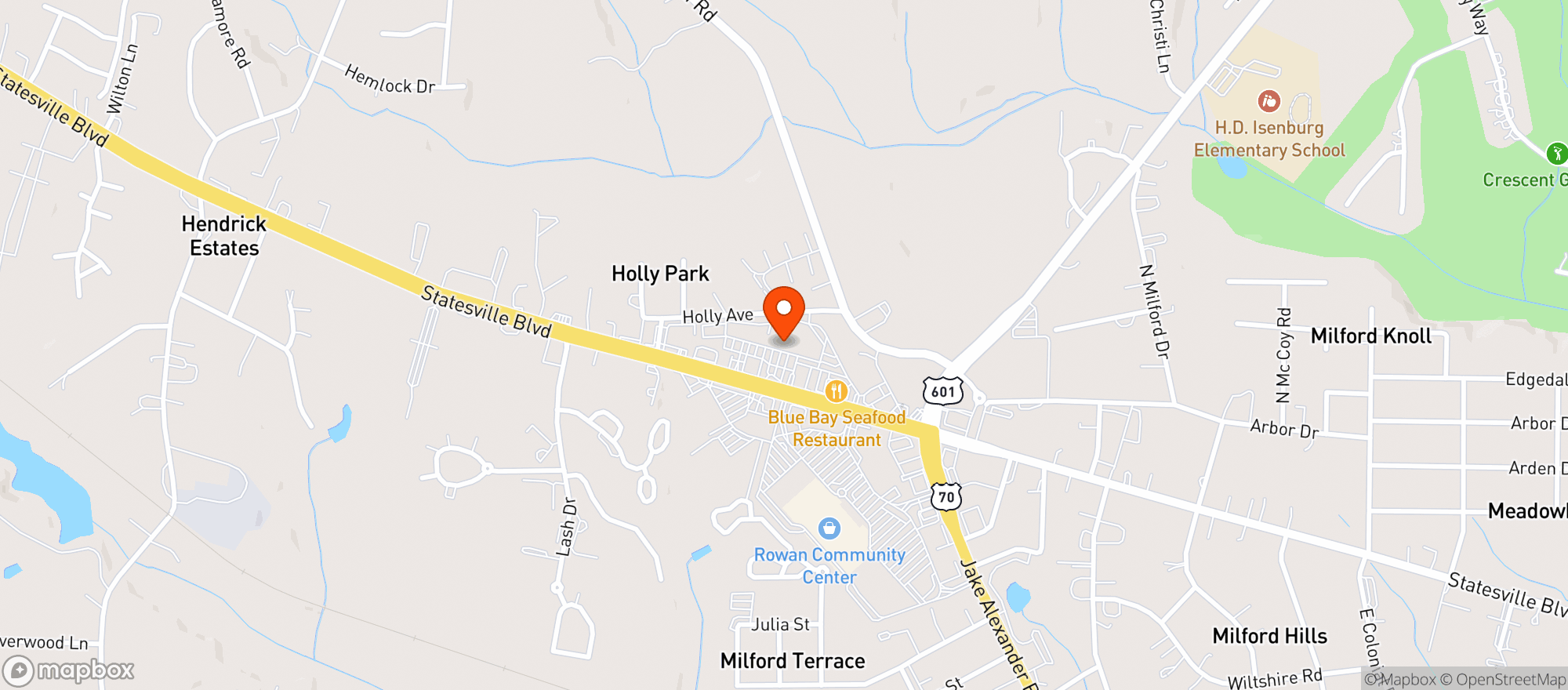 Map showing Food Lion #435