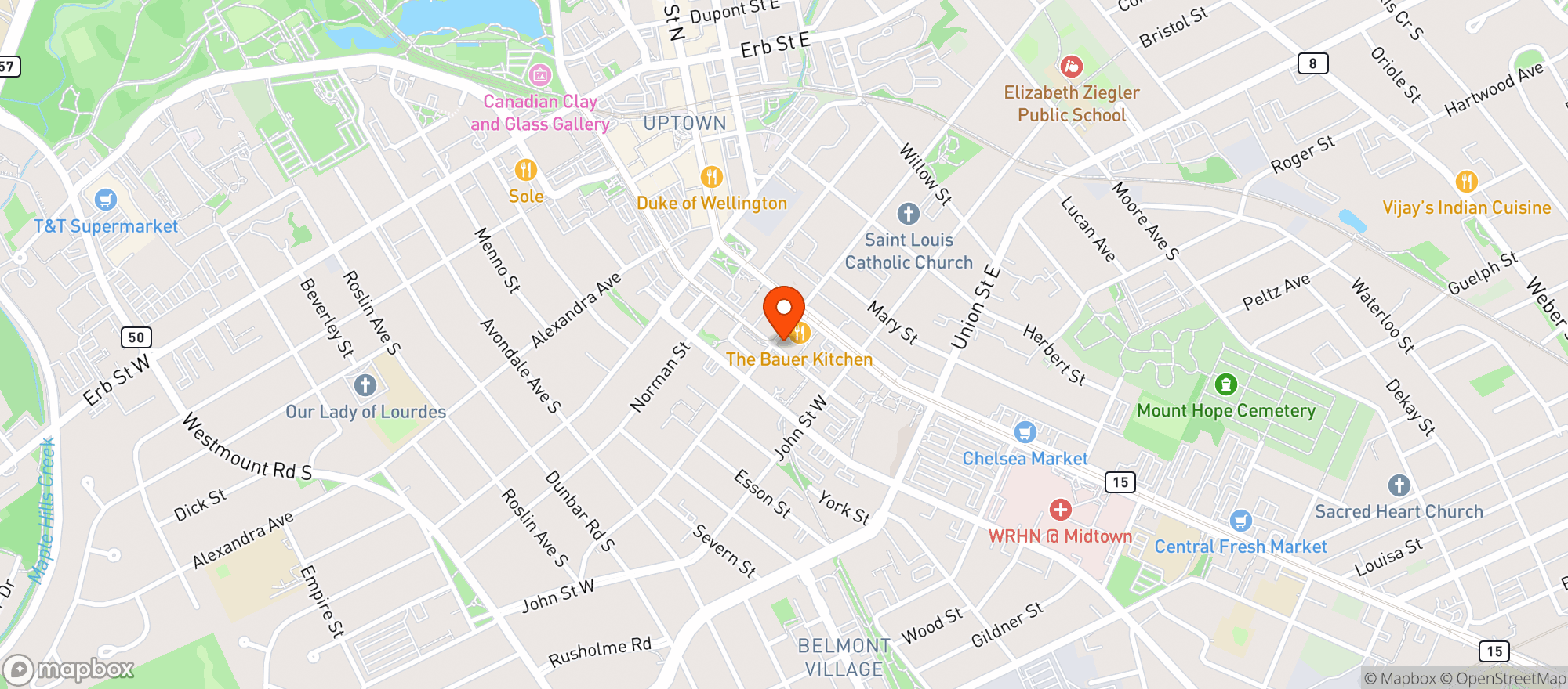 Map showing Vincenzo's
