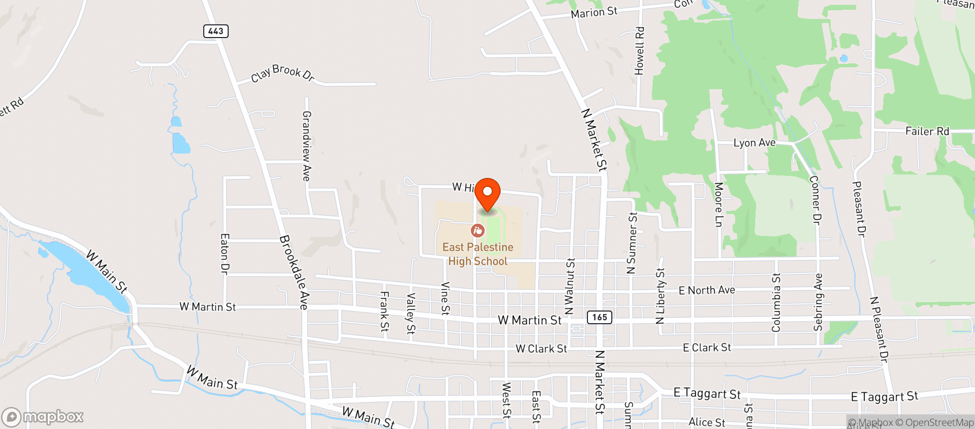 Map showing Swift Mart