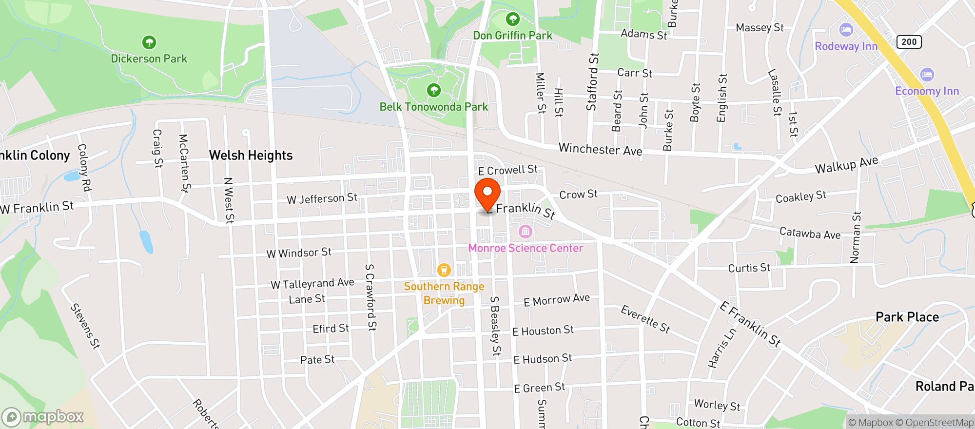 Map showing Sweet Union Hemp Company