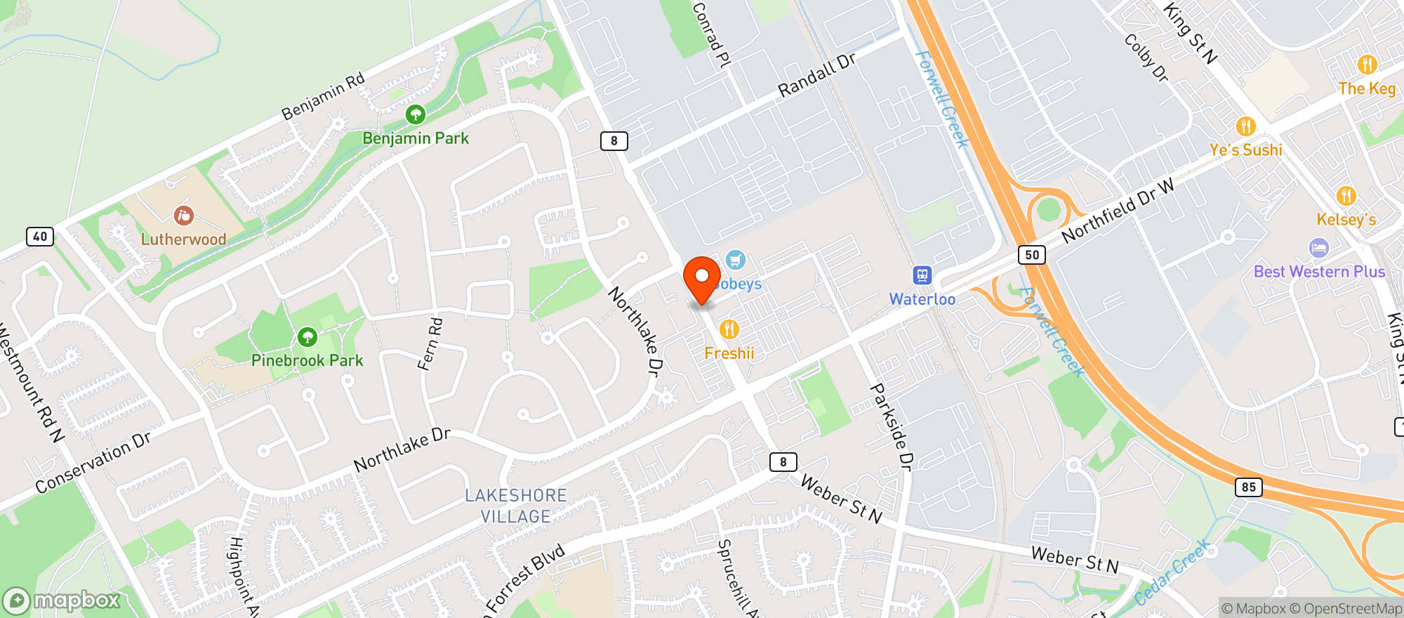 Map showing Sobeys