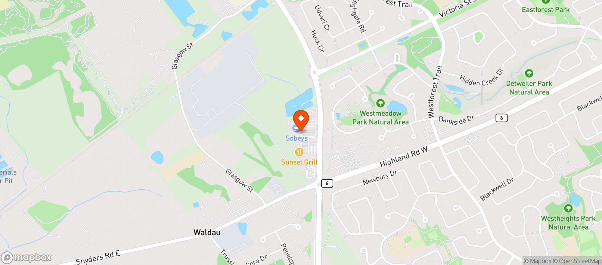 Map showing Sobeys 685