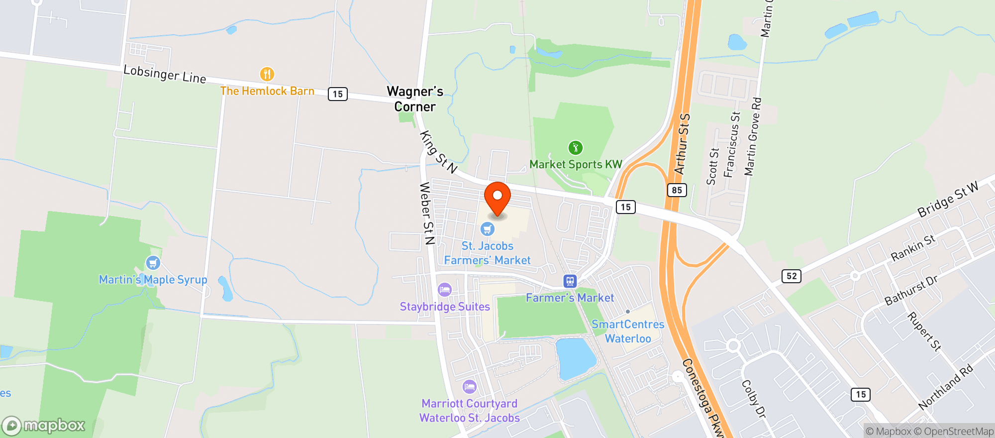 Map showing Neoni