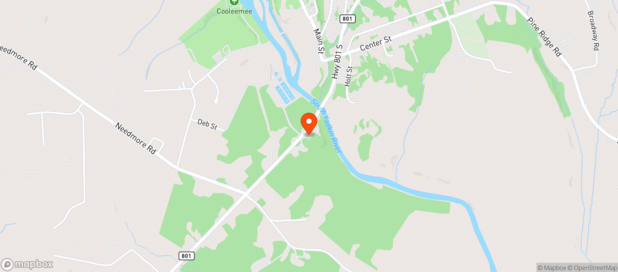 Map showing Discount Mini Mart (woodleaf)