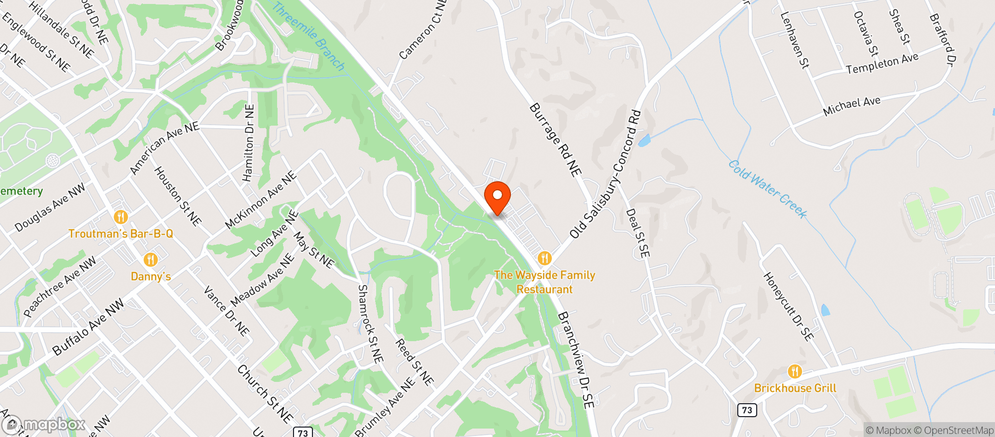 Map showing Food Lion