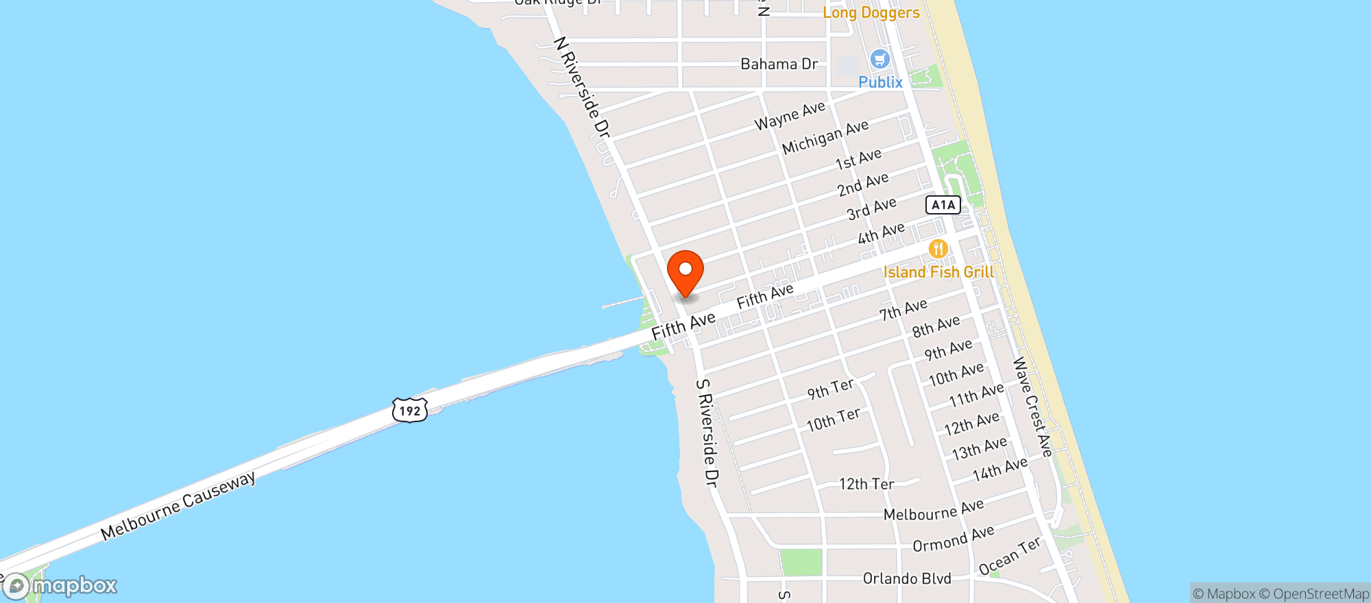 Map showing Winn Dixie #2333