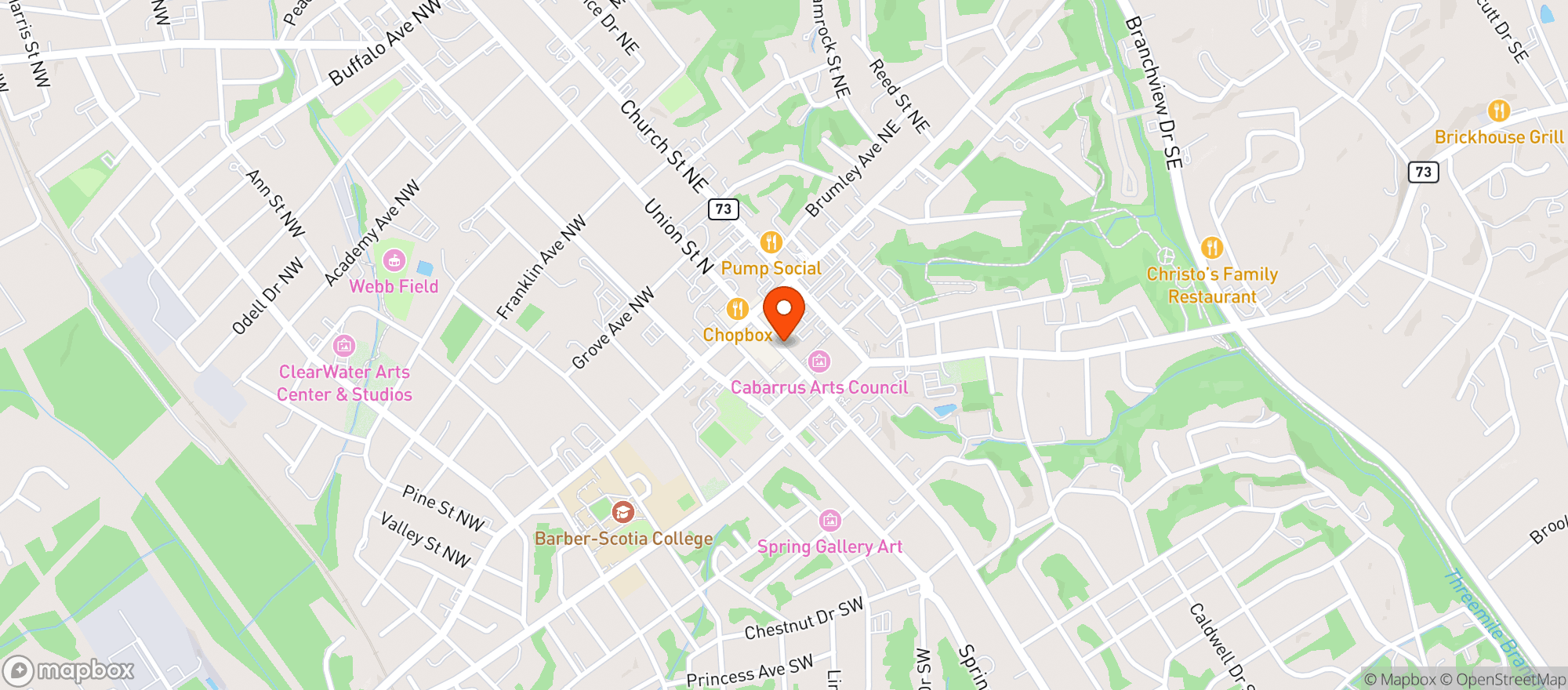 Map showing Local Bottle Shop*