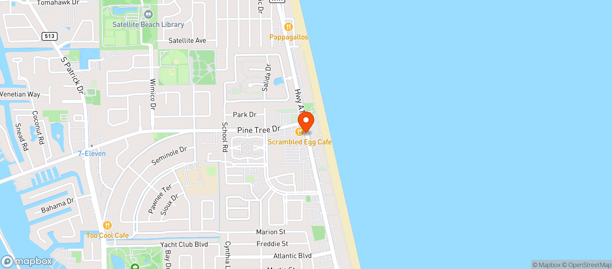 Map showing Fiesta Jalisco Restaurant