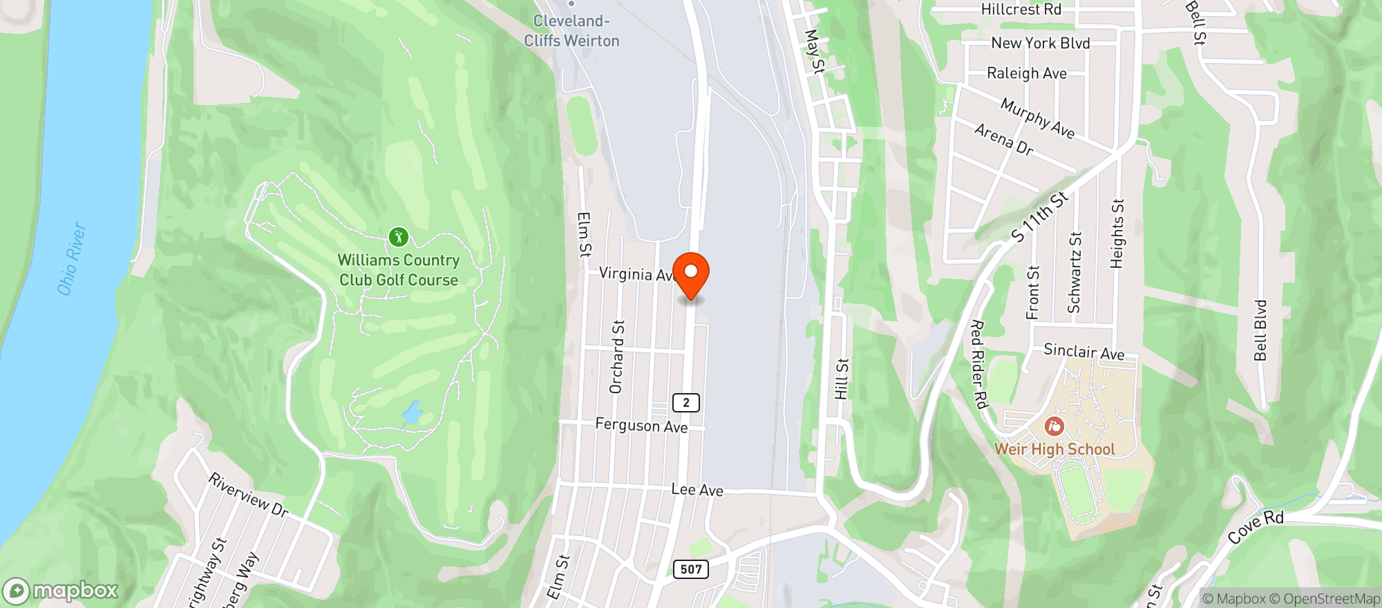 Map showing Irish Pub & Restaurant