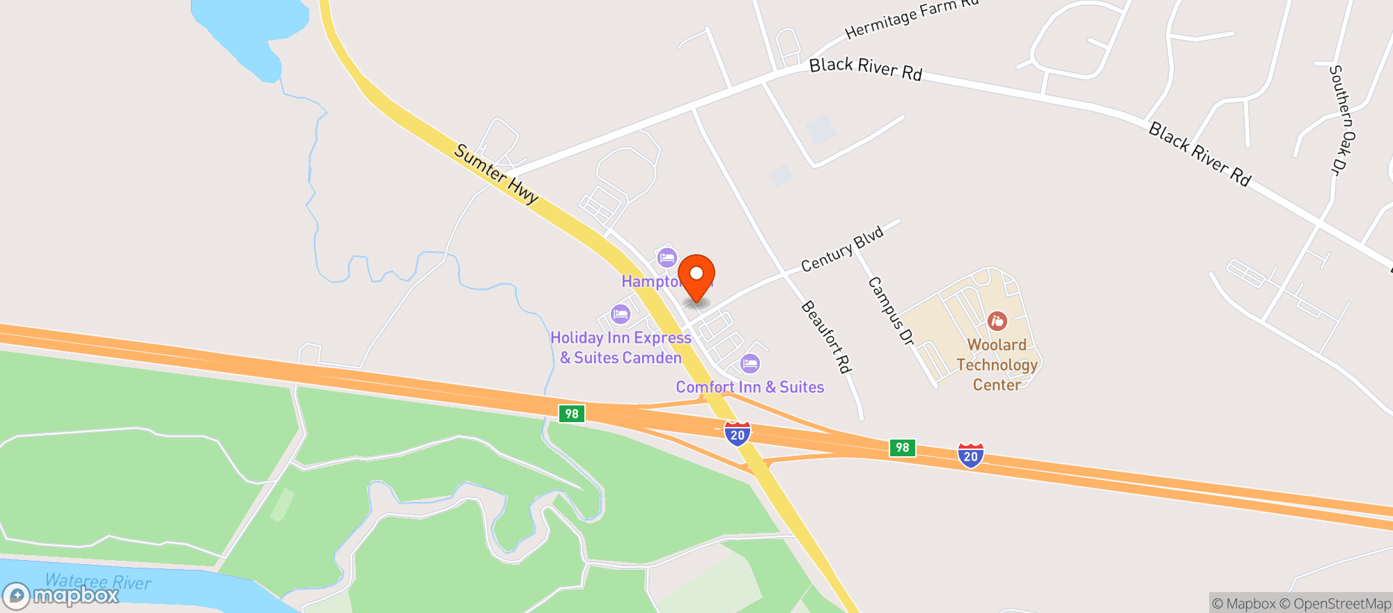 Map showing Corner Pantry #161 (cola)