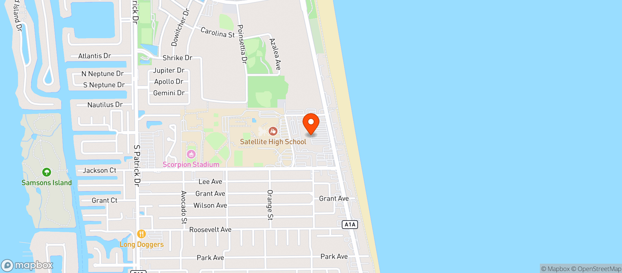 Map showing Publix