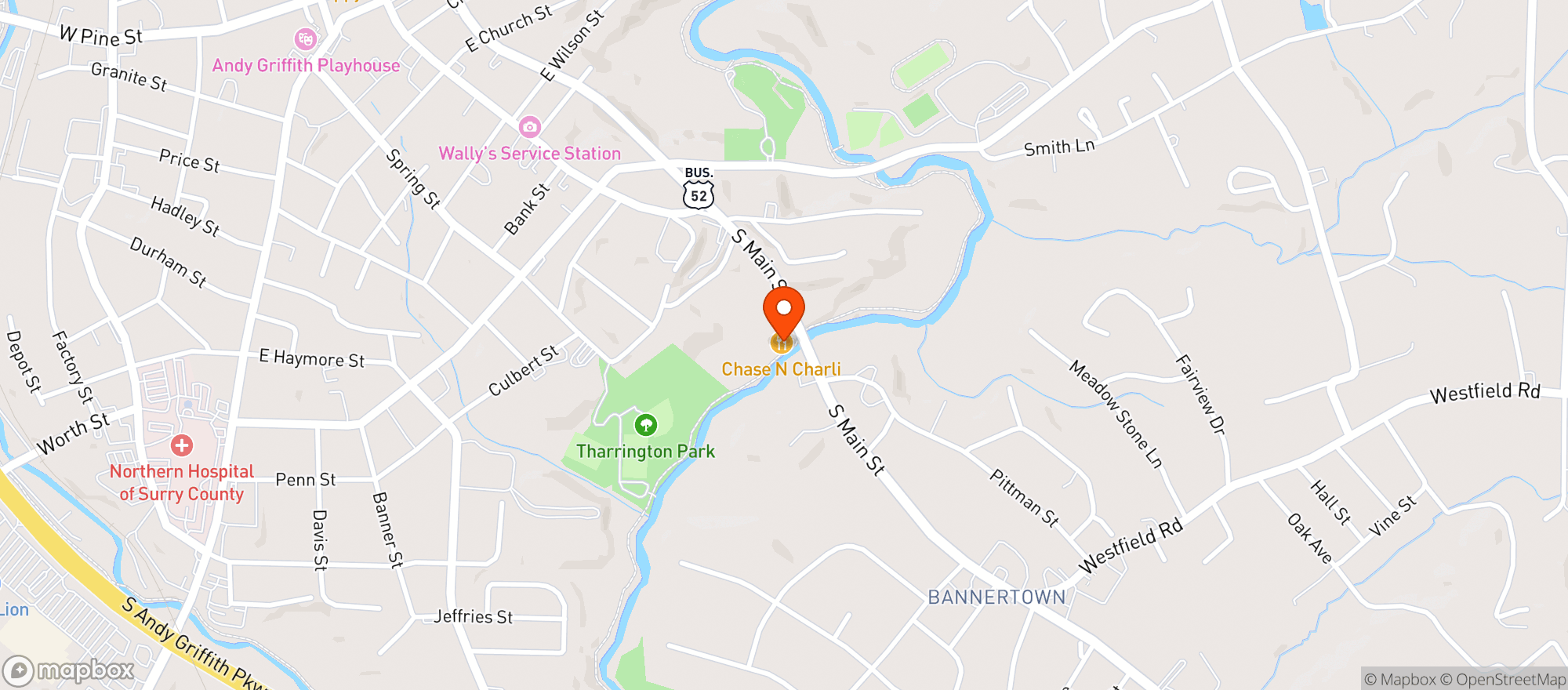 Map showing Chase N Charli By The River