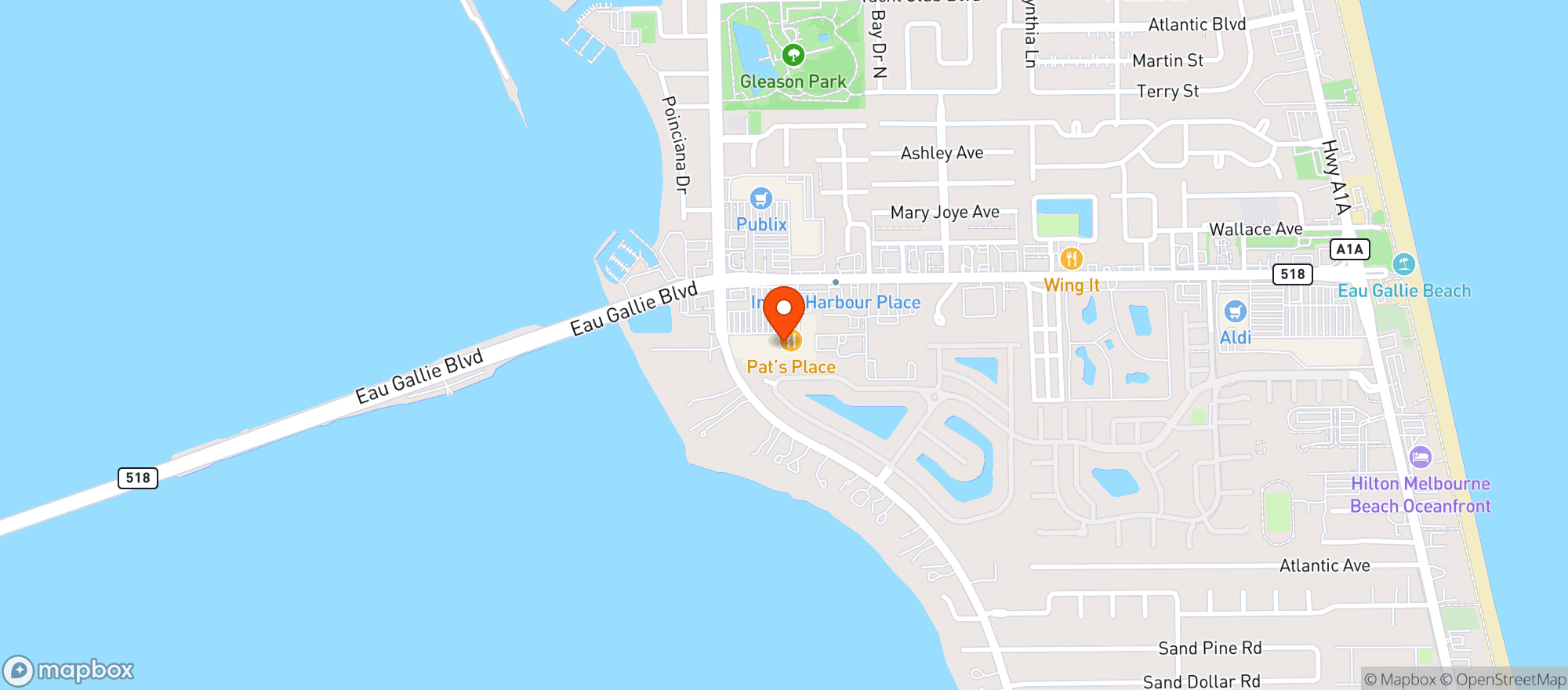 Map showing Gnc