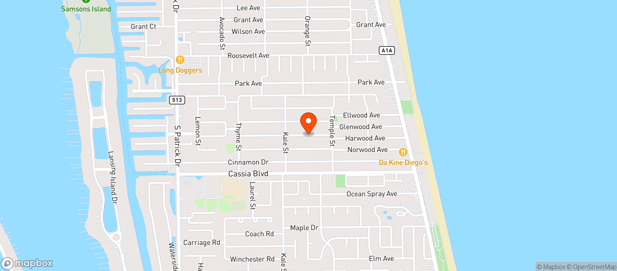 Map showing Abc Liquors  # 18