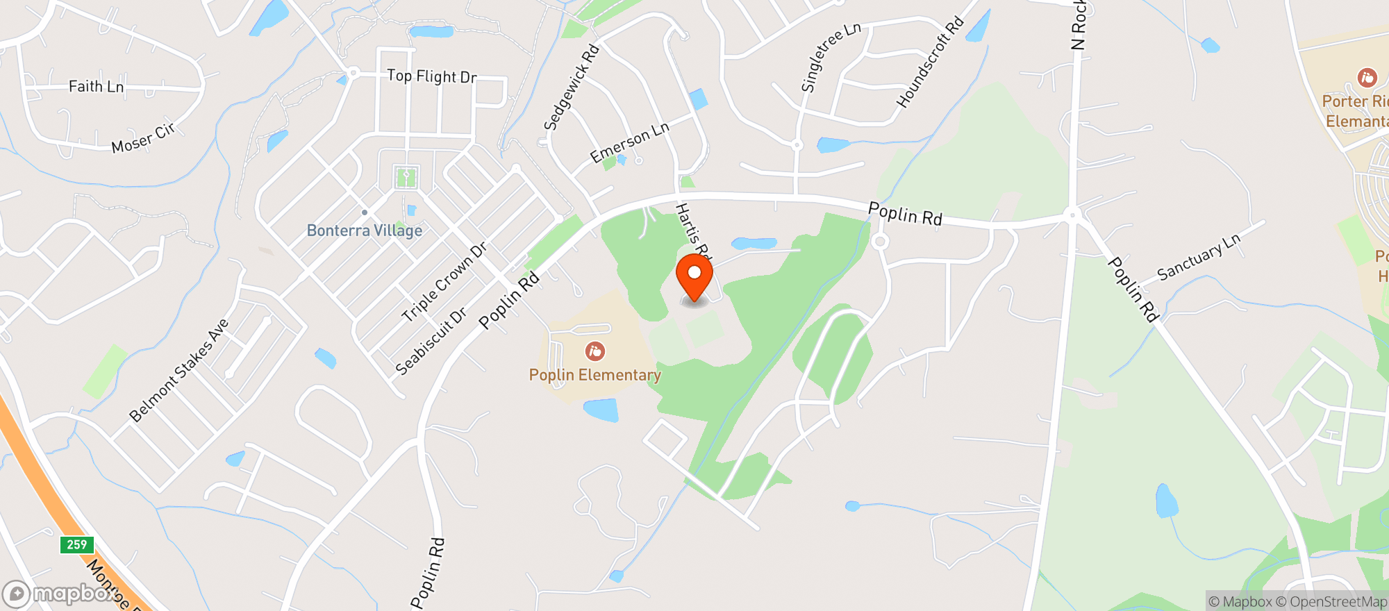Map showing Wise Acres