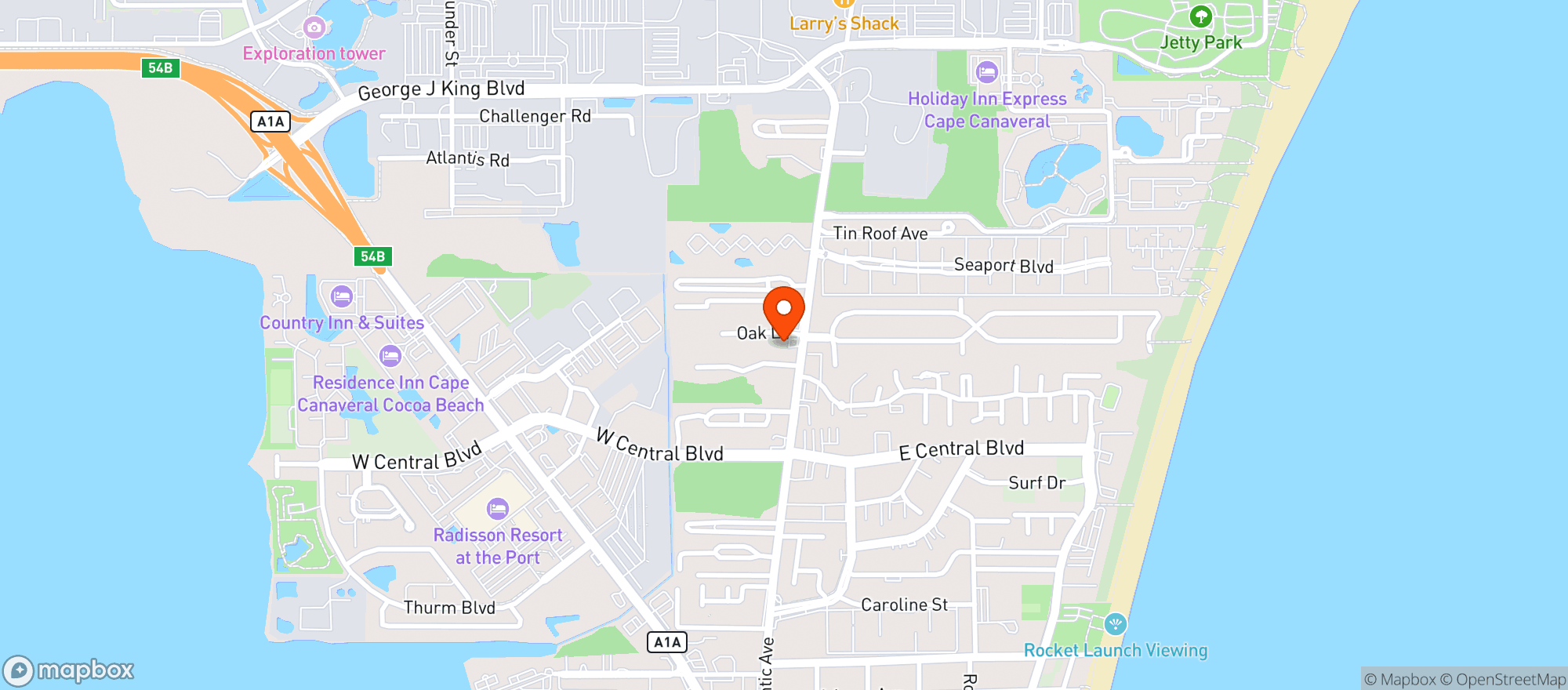 Map showing Circle K #2704975