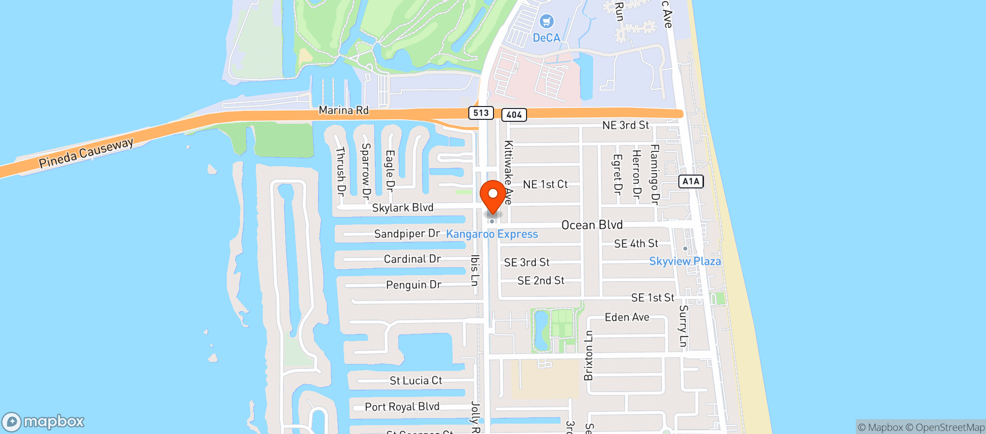 Map showing Circle K #2726093