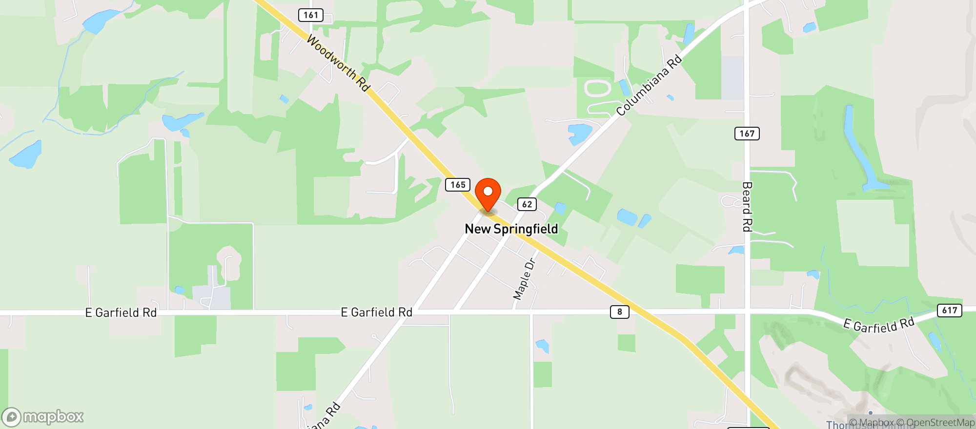 Map showing Swift Mart Gas