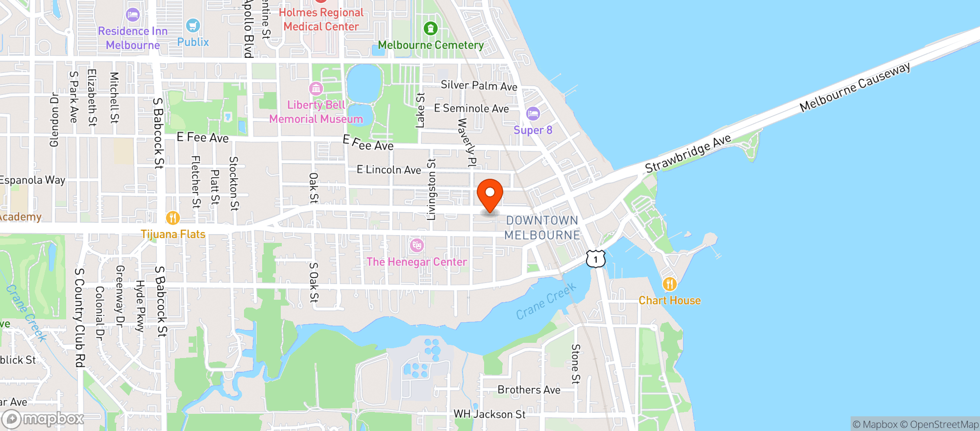 Map showing Shoppes On Strawbridge