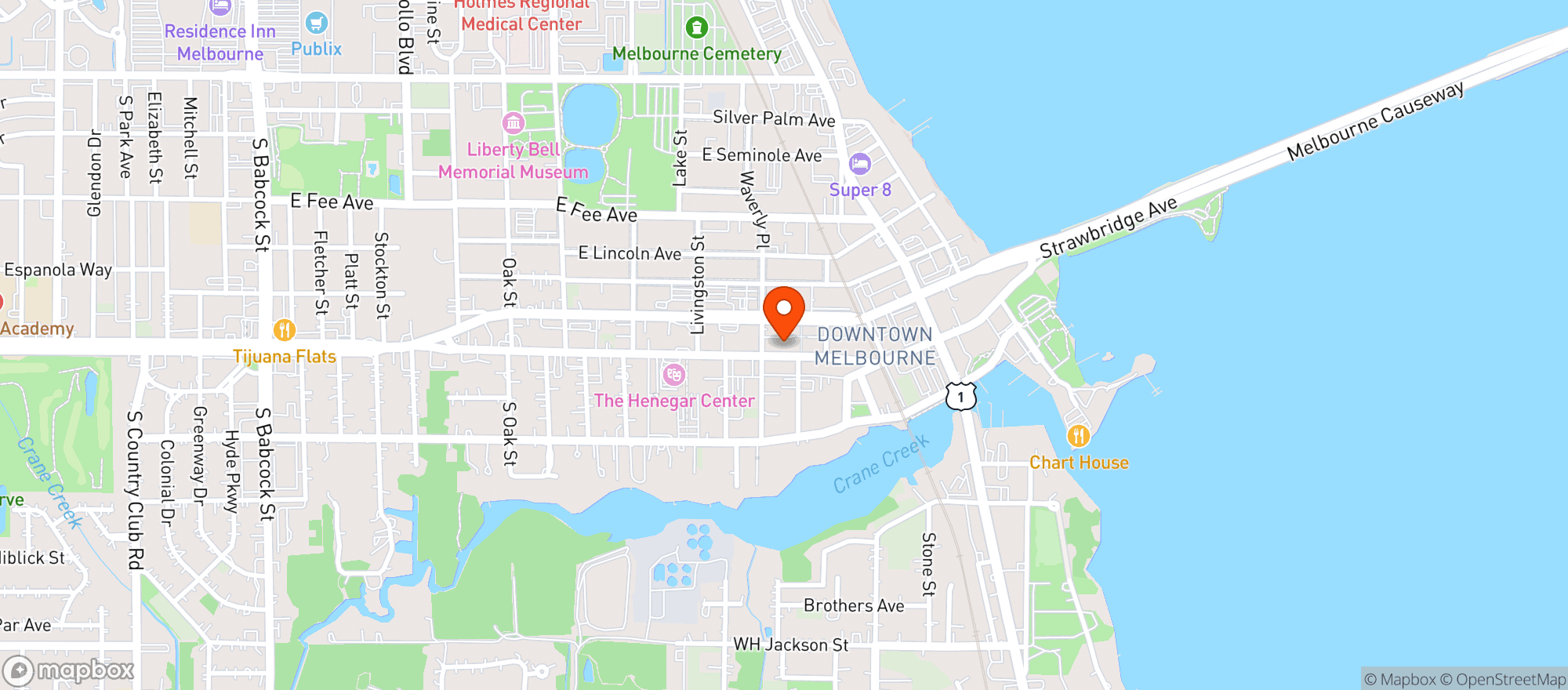 Map showing Meg Omalleys