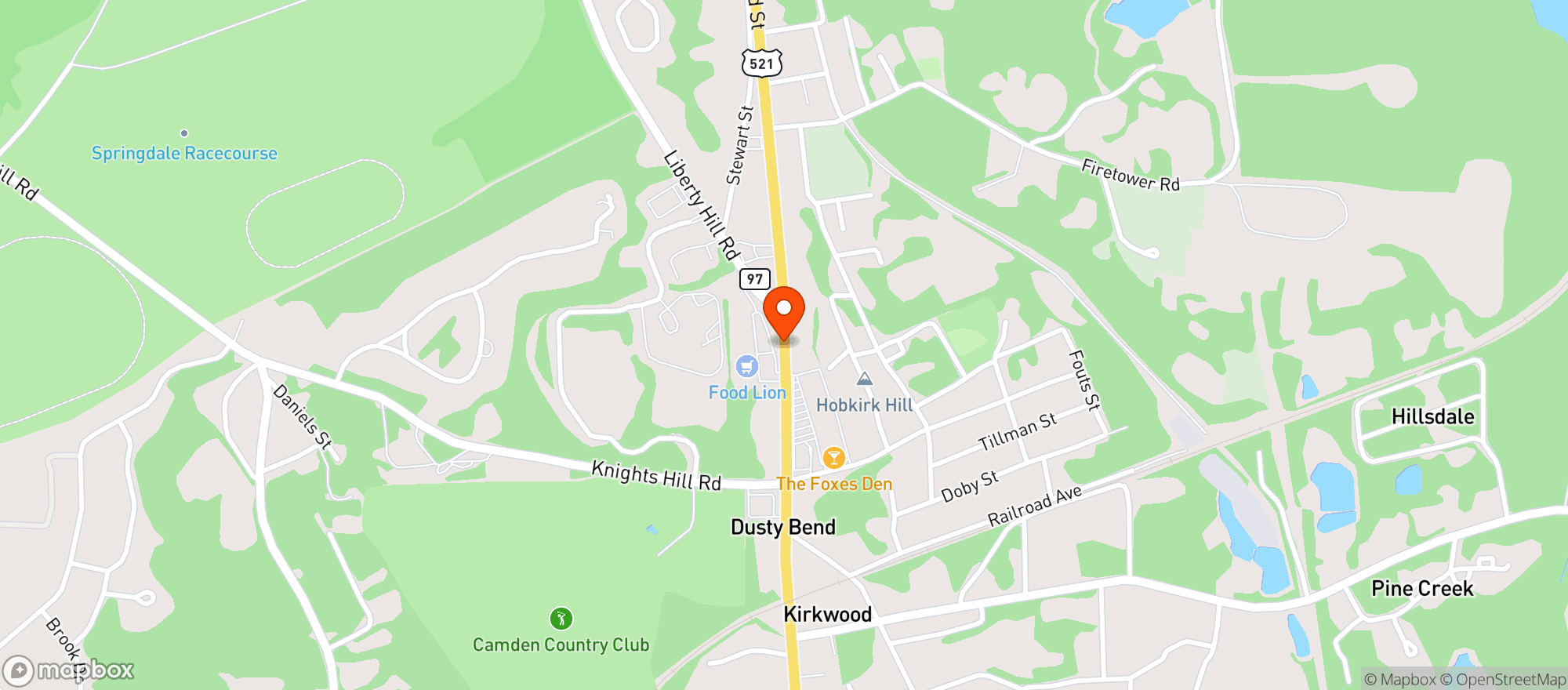 Map showing Food Lion