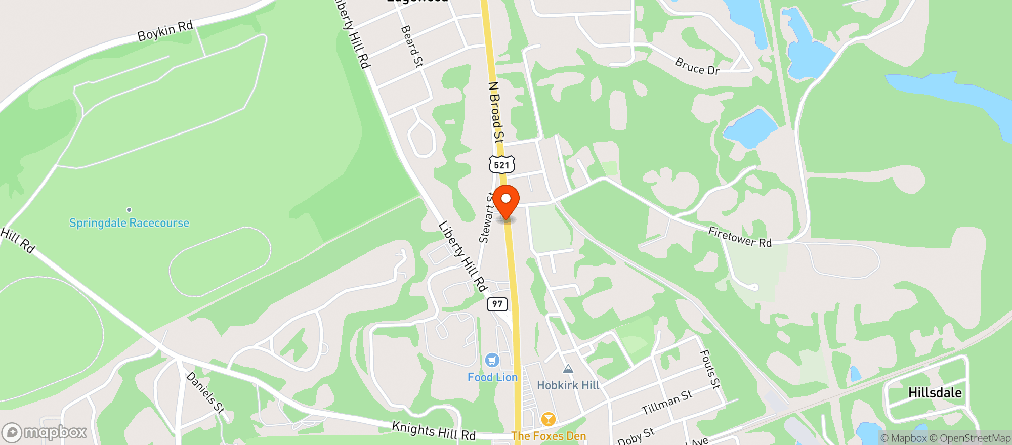 Map showing Dusty Bend Disc Bev