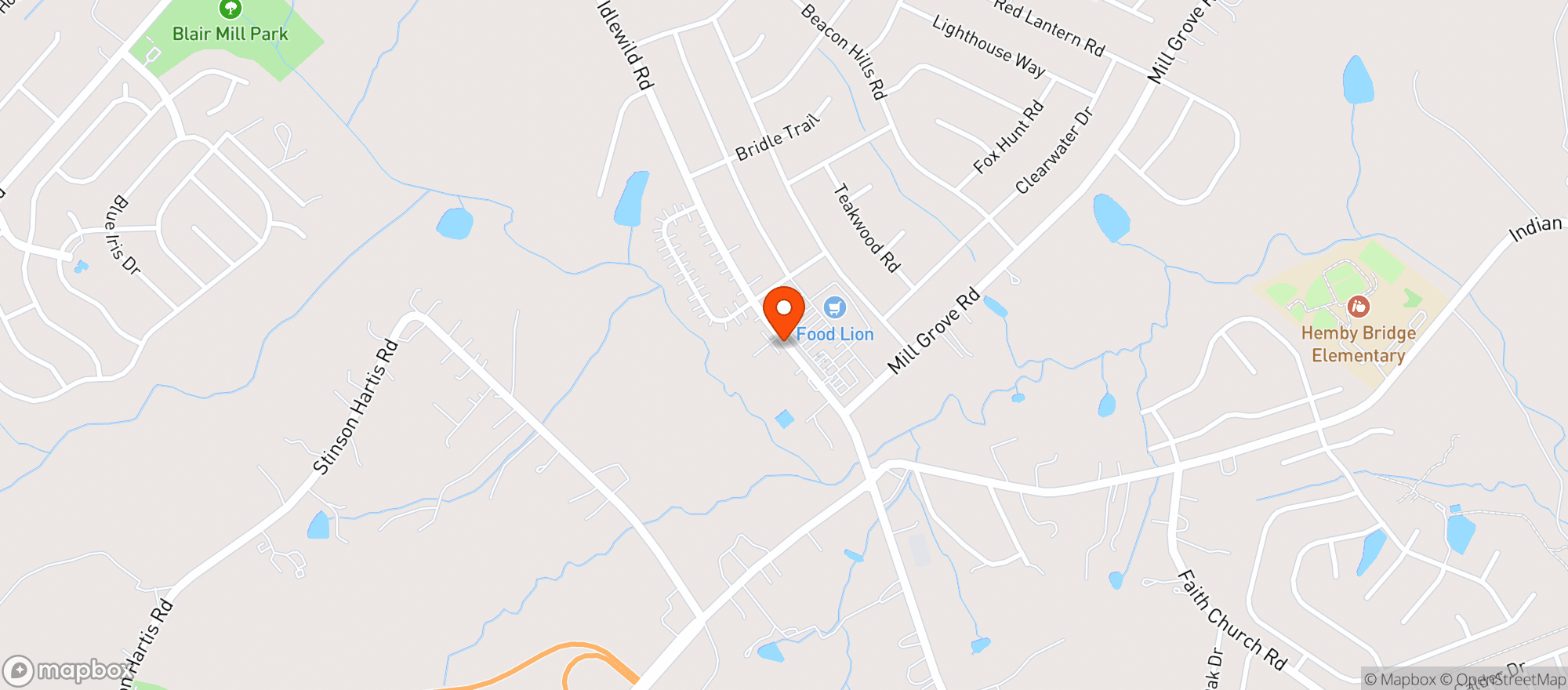 Map showing Food Lion