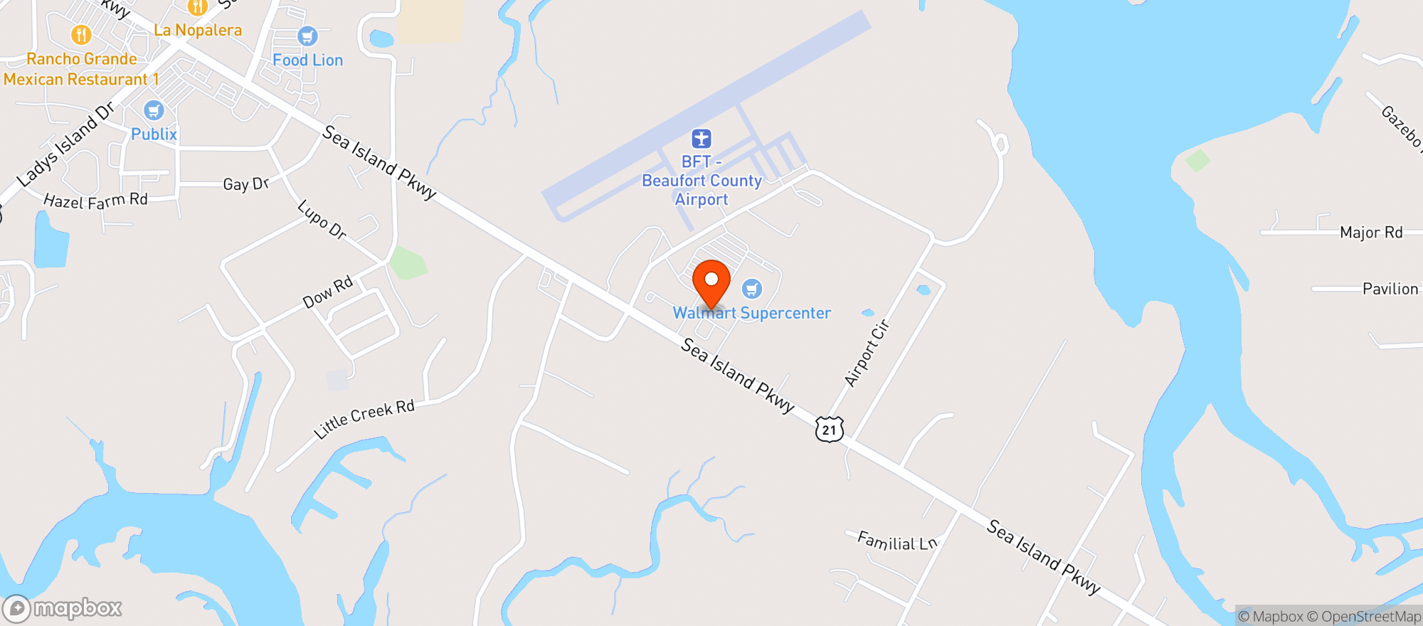 Map showing Avni Farms Dispensary