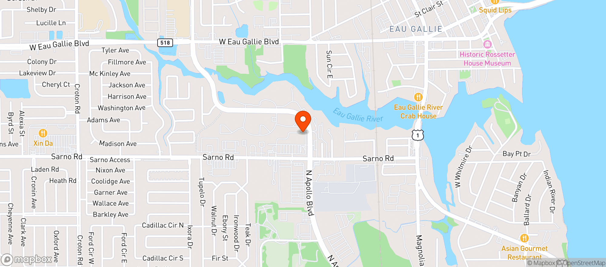 Map showing Just One More