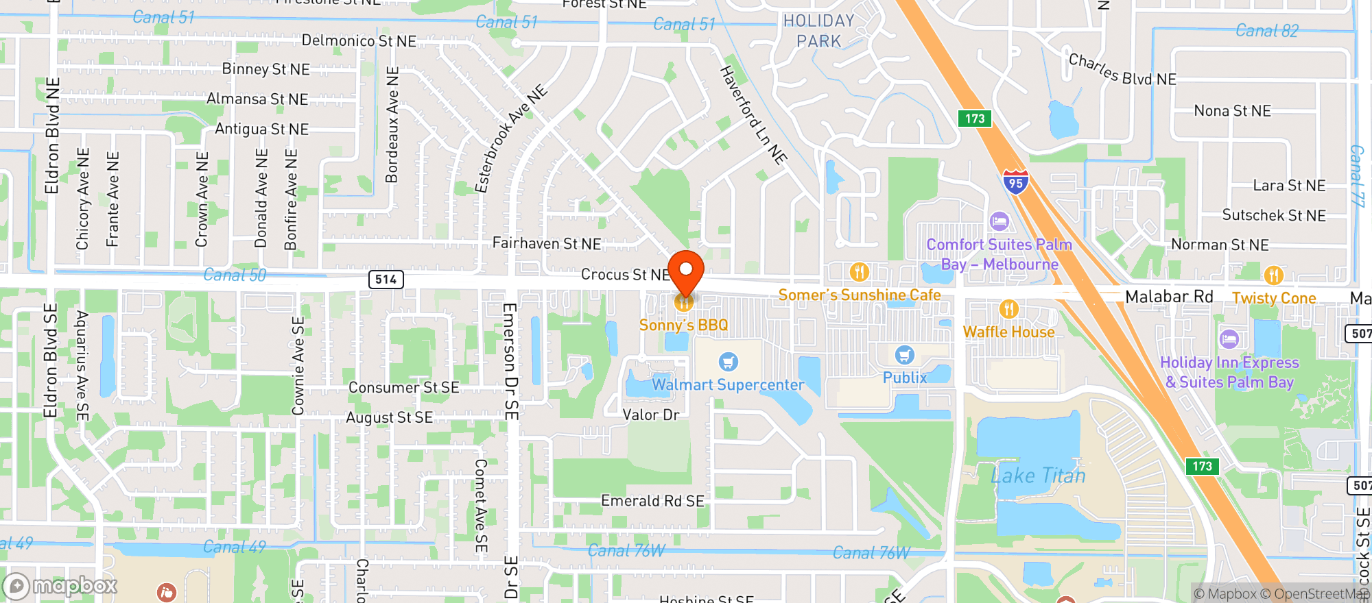 Map showing Walmart Supercenter