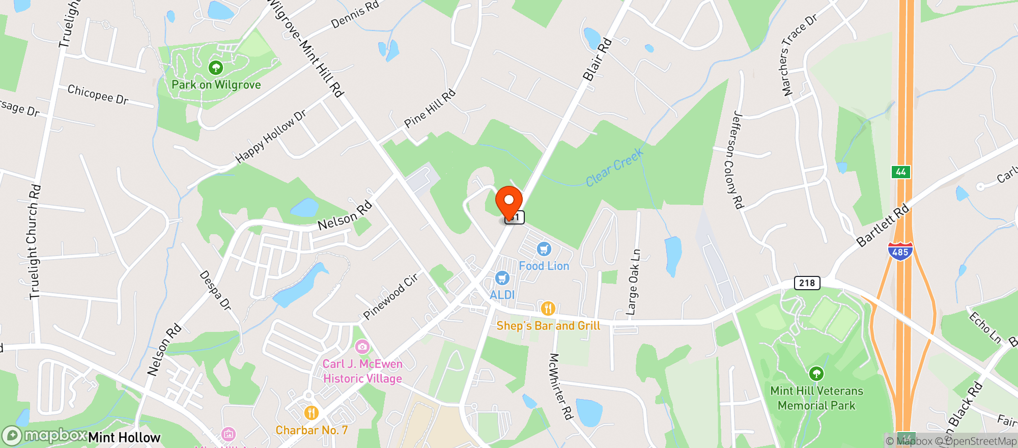 Map showing Food Lion