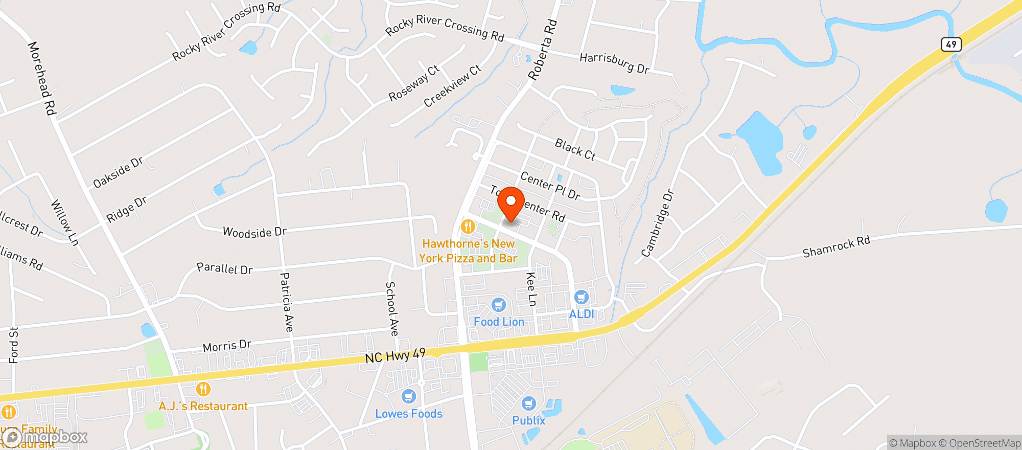 Map showing Percent Brewery And Taphouse