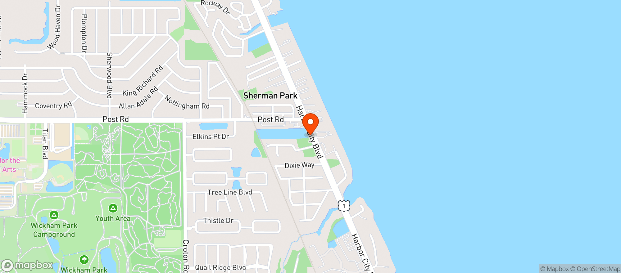 Map showing 7 Eleven