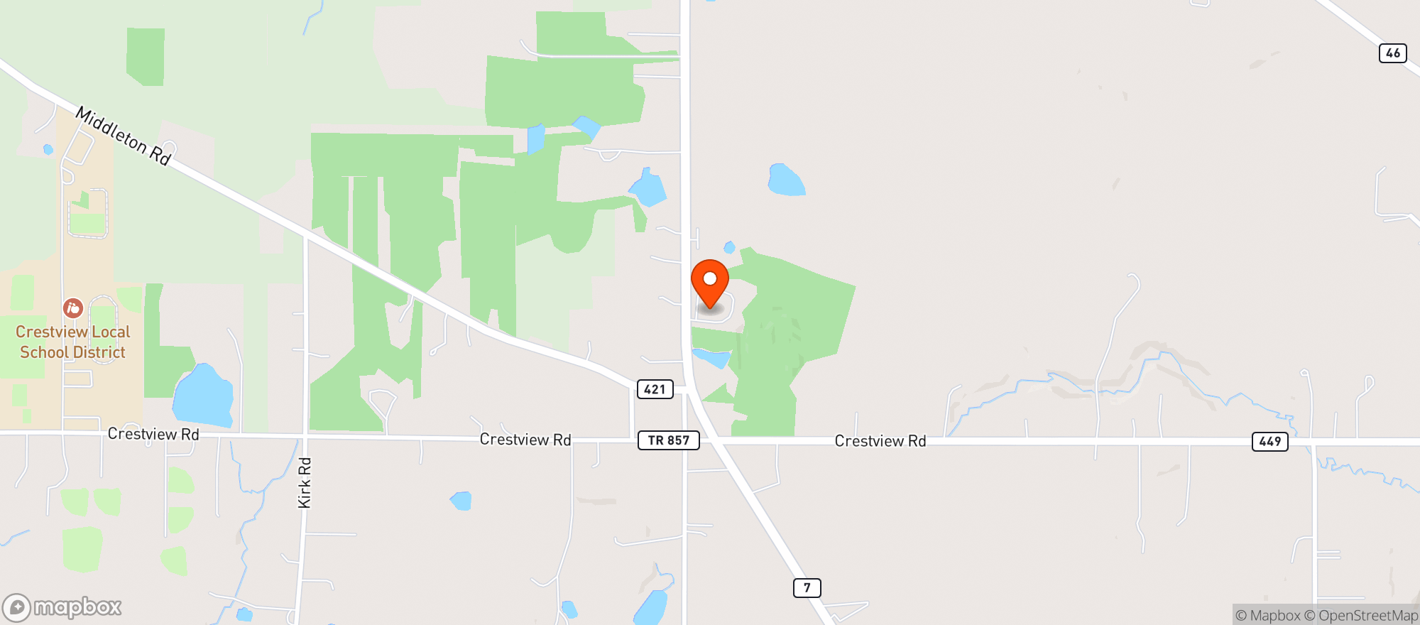 Map showing Dp Fuel