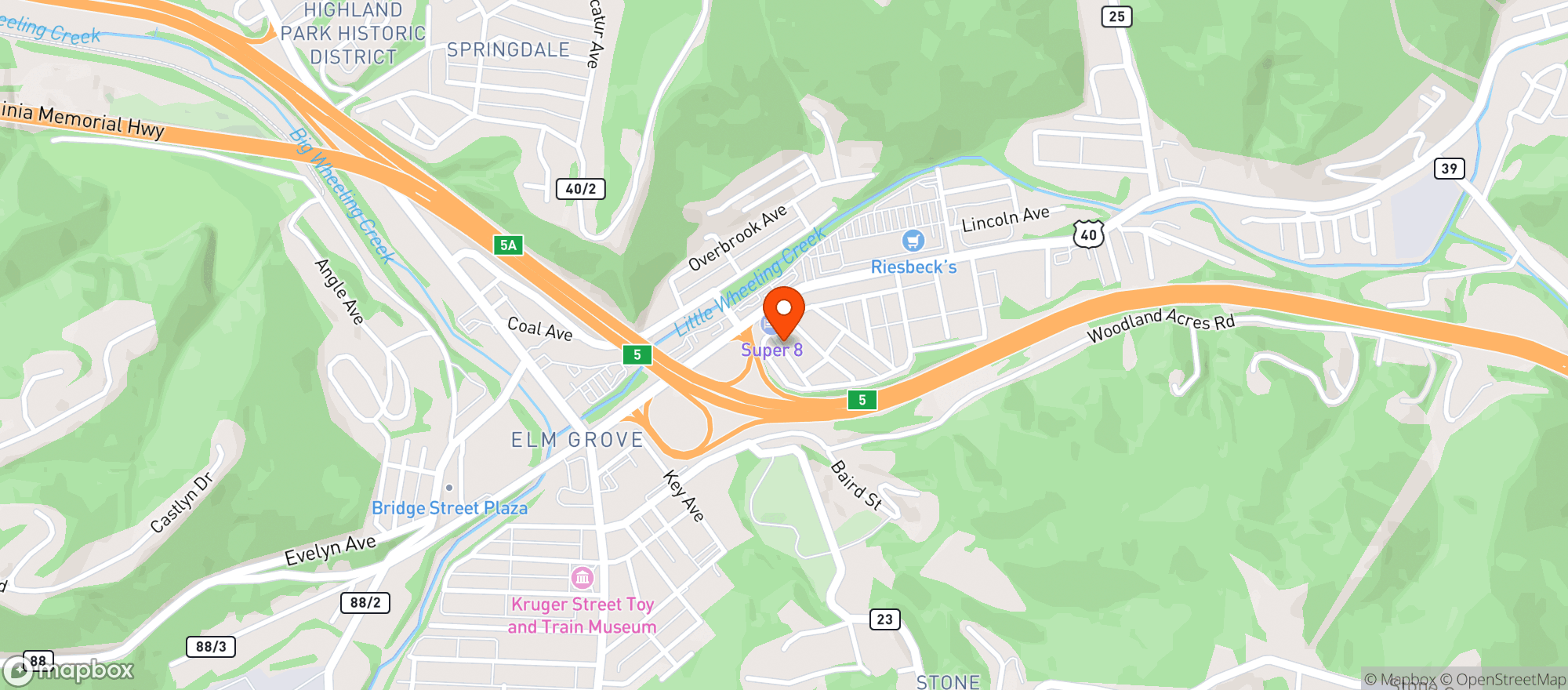 Map showing Winkin Sun Company