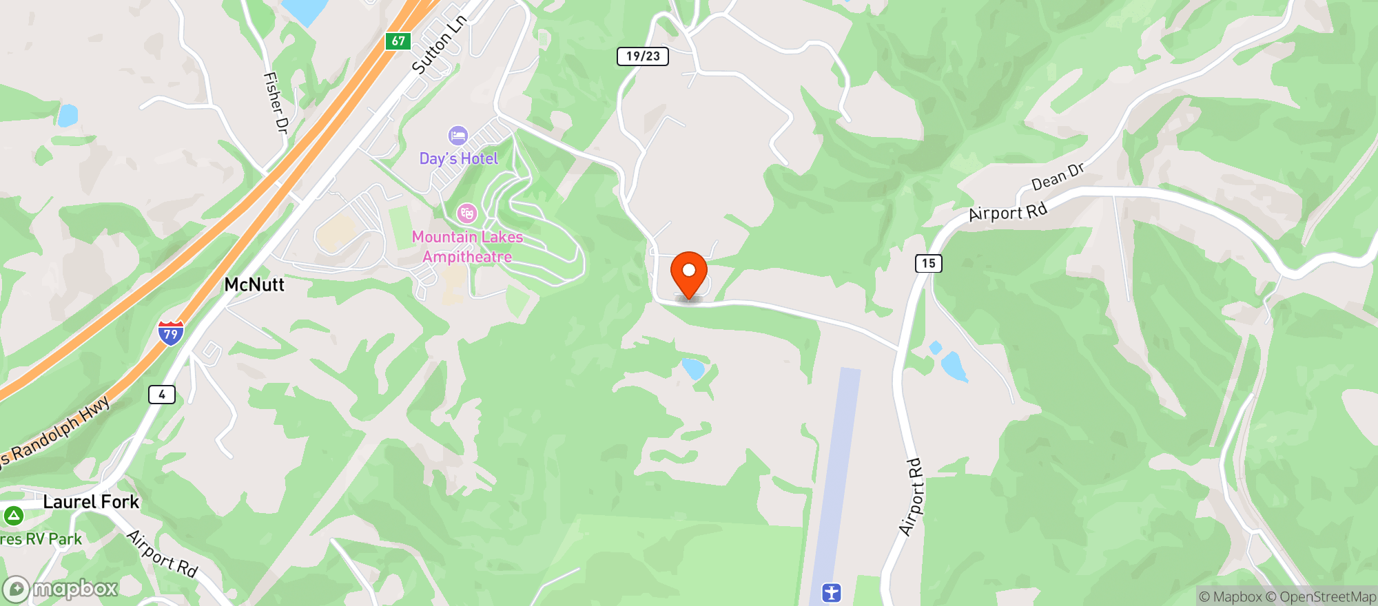 Map showing Walmart Supercenter