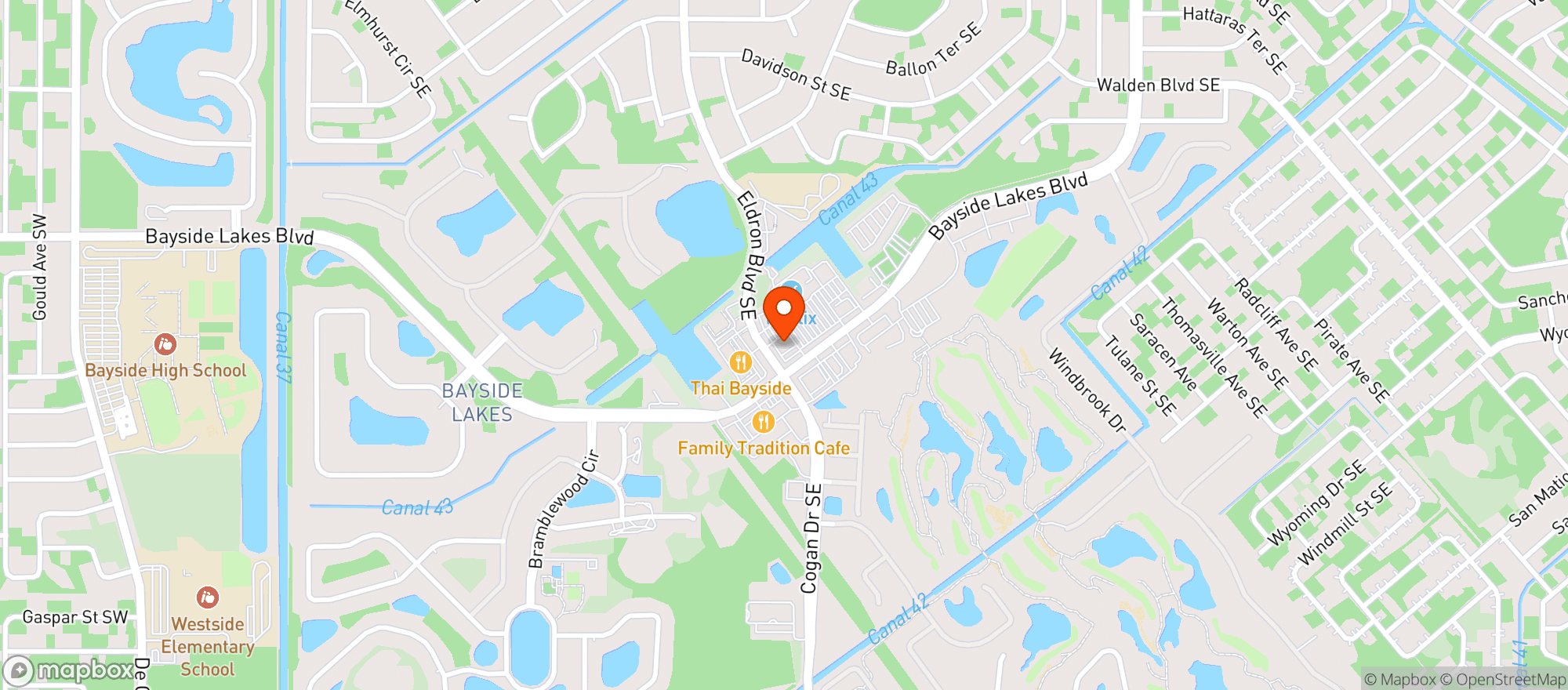 Map showing Sunshine Food Mart
