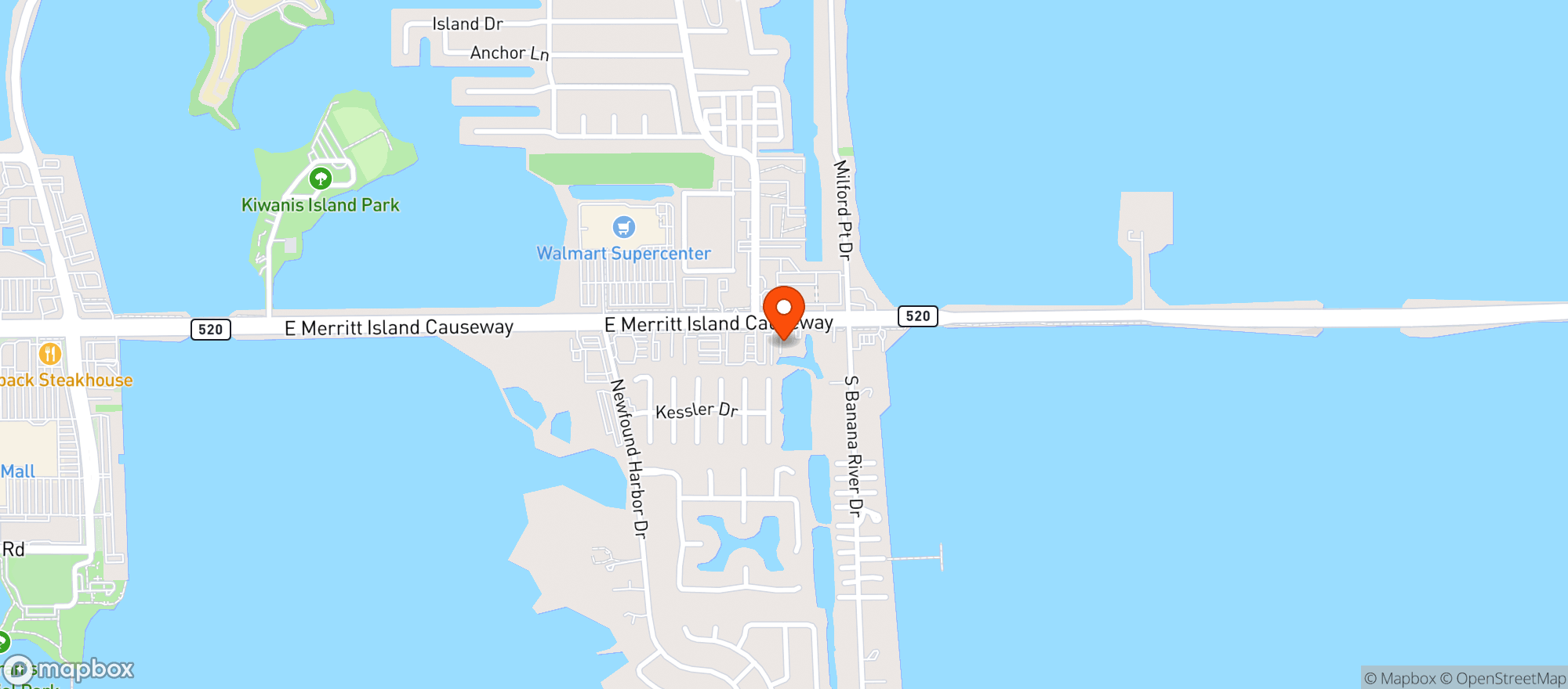 Map showing H&d Roadhouse