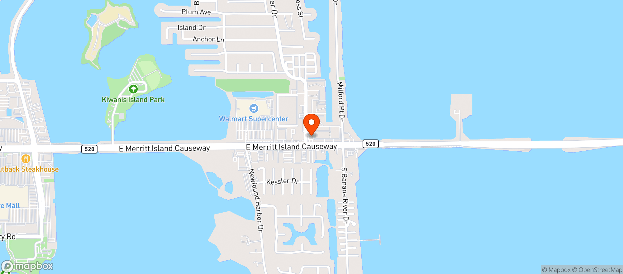 Map showing R & J Food Market Llc