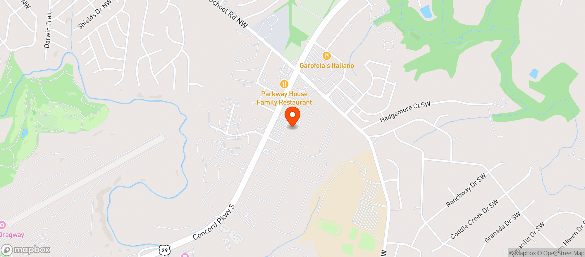 Map showing Walmart Neighborhood Market