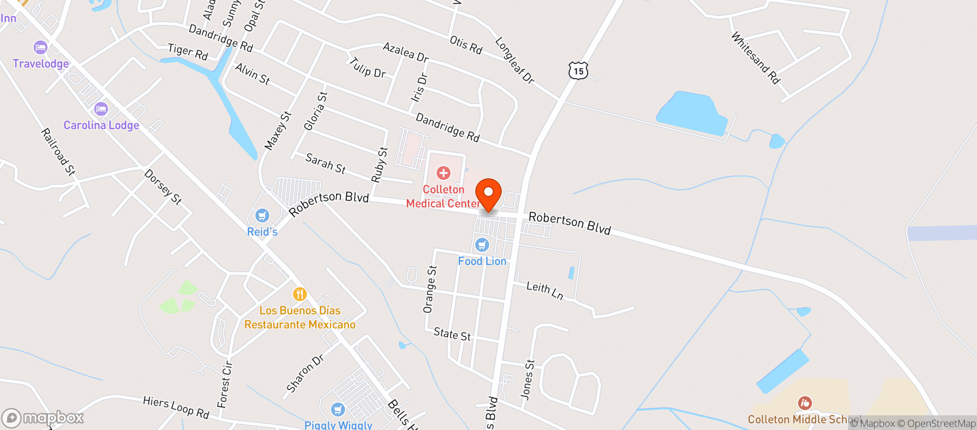 Map showing FOOD LION