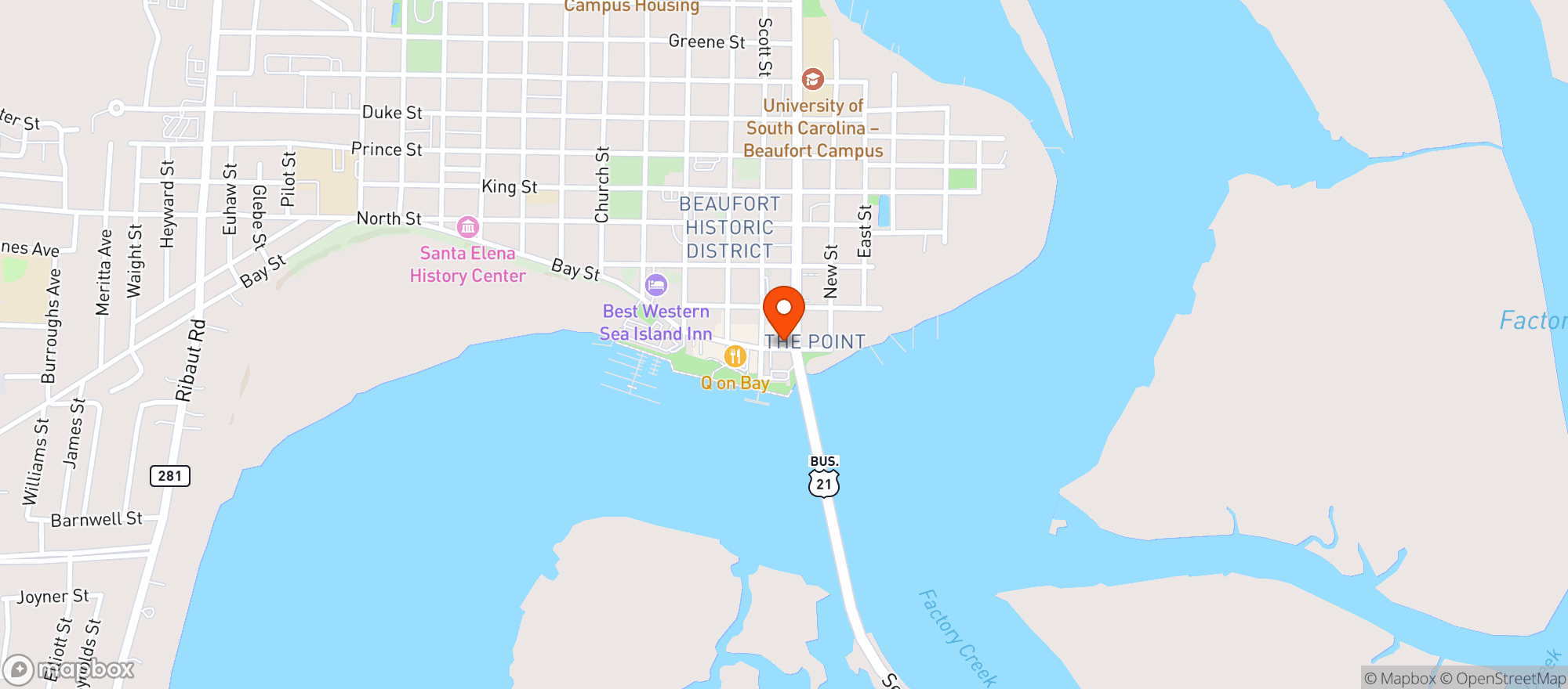 Map showing Lost Local 