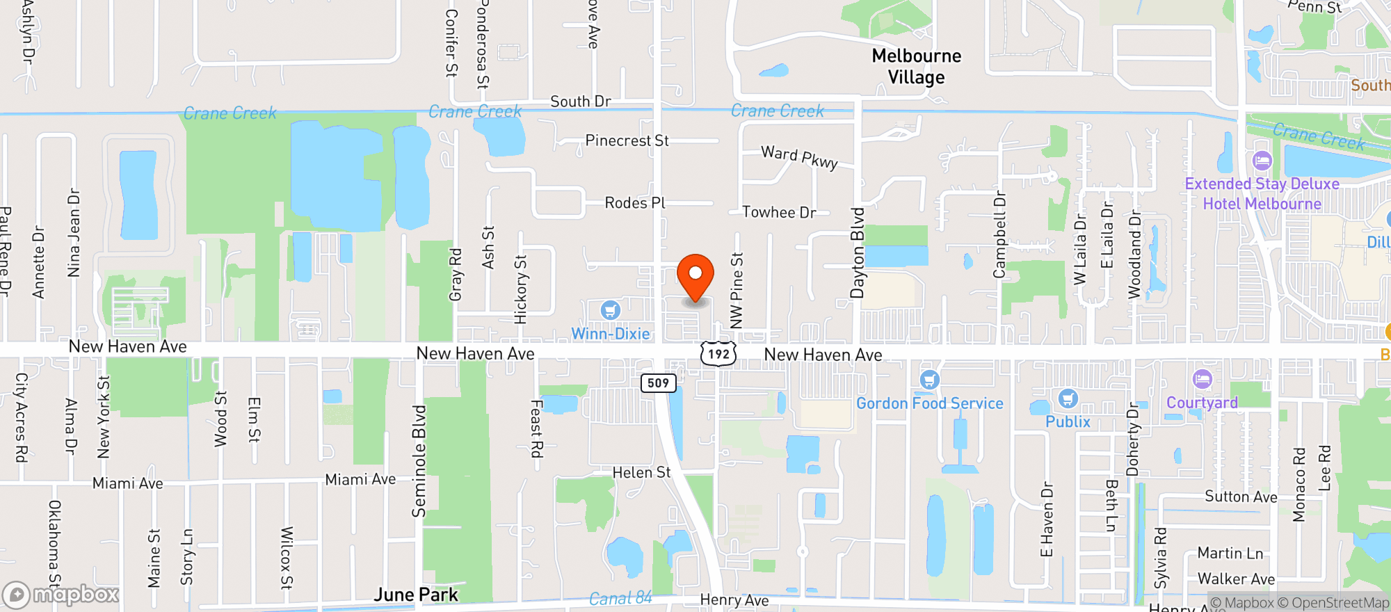 Map showing Infinity smoke shop