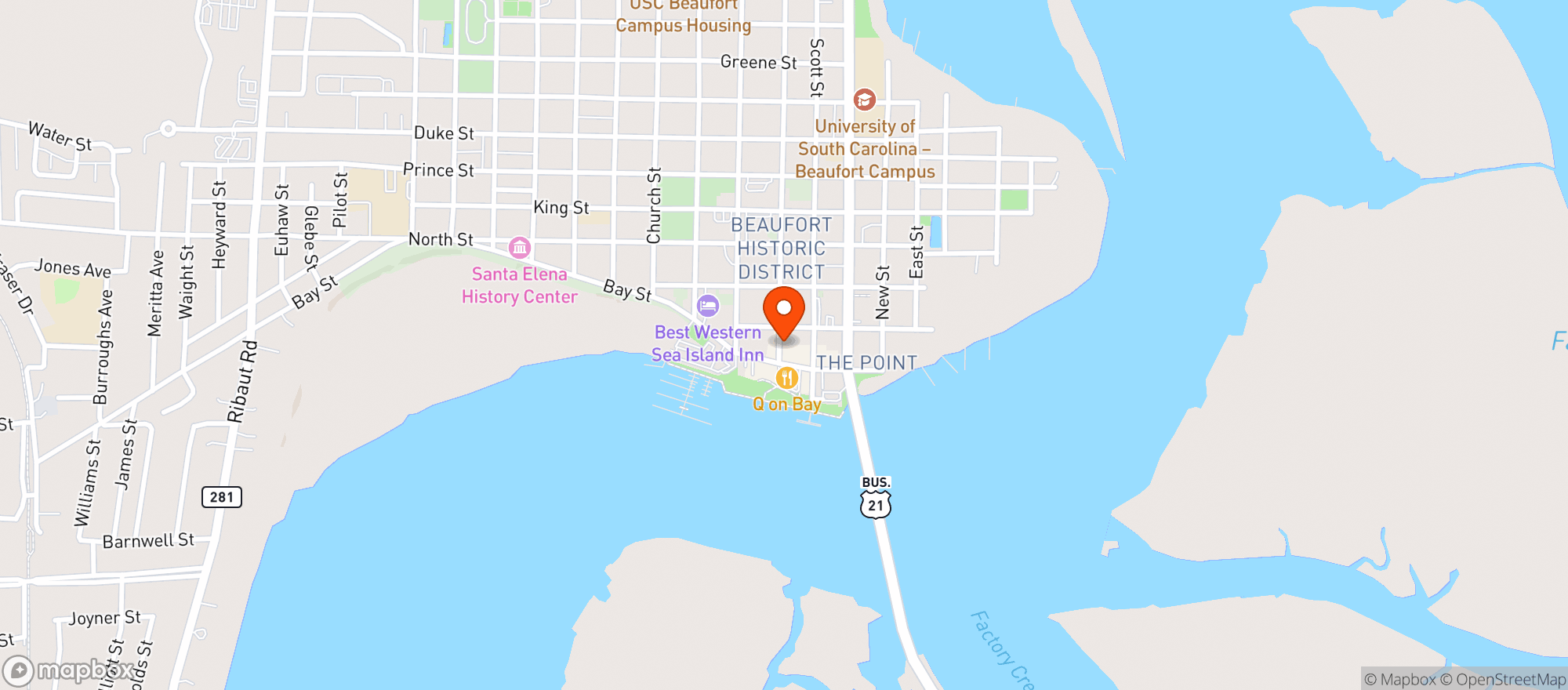 Map showing Old Bull Tavern (Chs)